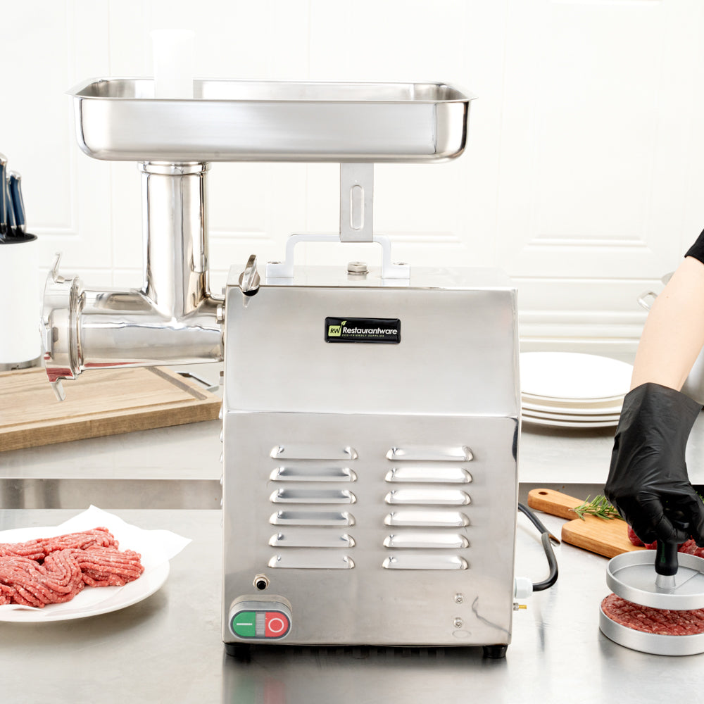 Hi Tek Stainless Steel #22 Electric Meat Grinder - 1.5hp - 1 count box