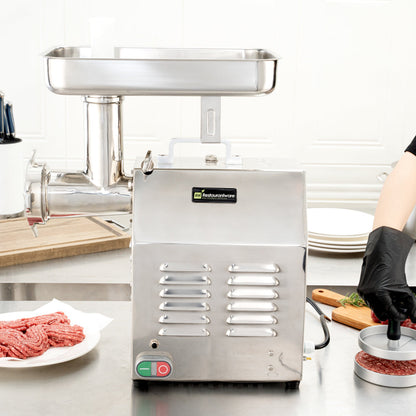 Hi Tek Stainless Steel #22 Electric Meat Grinder - 1.5hp - 1 count box