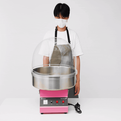 Hi Tek Round Clear Acrylic Bubble Cover Shield - fits 21" Cotton Candy Machine - 1 count box