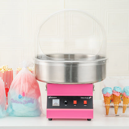 Hi Tek Round Clear Acrylic Bubble Cover Shield - fits 21" Cotton Candy Machine - 1 count box