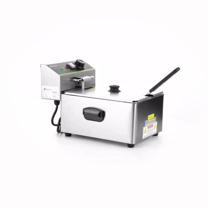 Hi Tek Stainless Steel Electric Deep Fryer - 10lb, 120V, 1750W - 1 count box