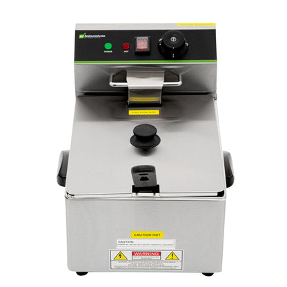 Hi Tek Stainless Steel Electric Deep Fryer - 10lb, 120V, 1750W - 1 count box