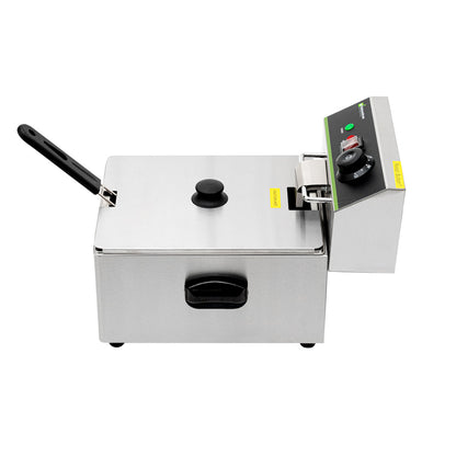 Hi Tek Stainless Steel Electric Deep Fryer - 10lb, 120V, 1750W - 1 count box