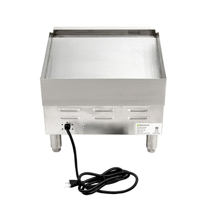 Hi Tek Stainless Steel Electric Countertop Griddle - 120V, 1750W - 16" - 1 count box