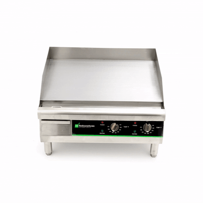 Hi Tek Stainless Steel Electric Countertop Griddle - 208/240V, 2675W-3560W - 24" - 1 count box