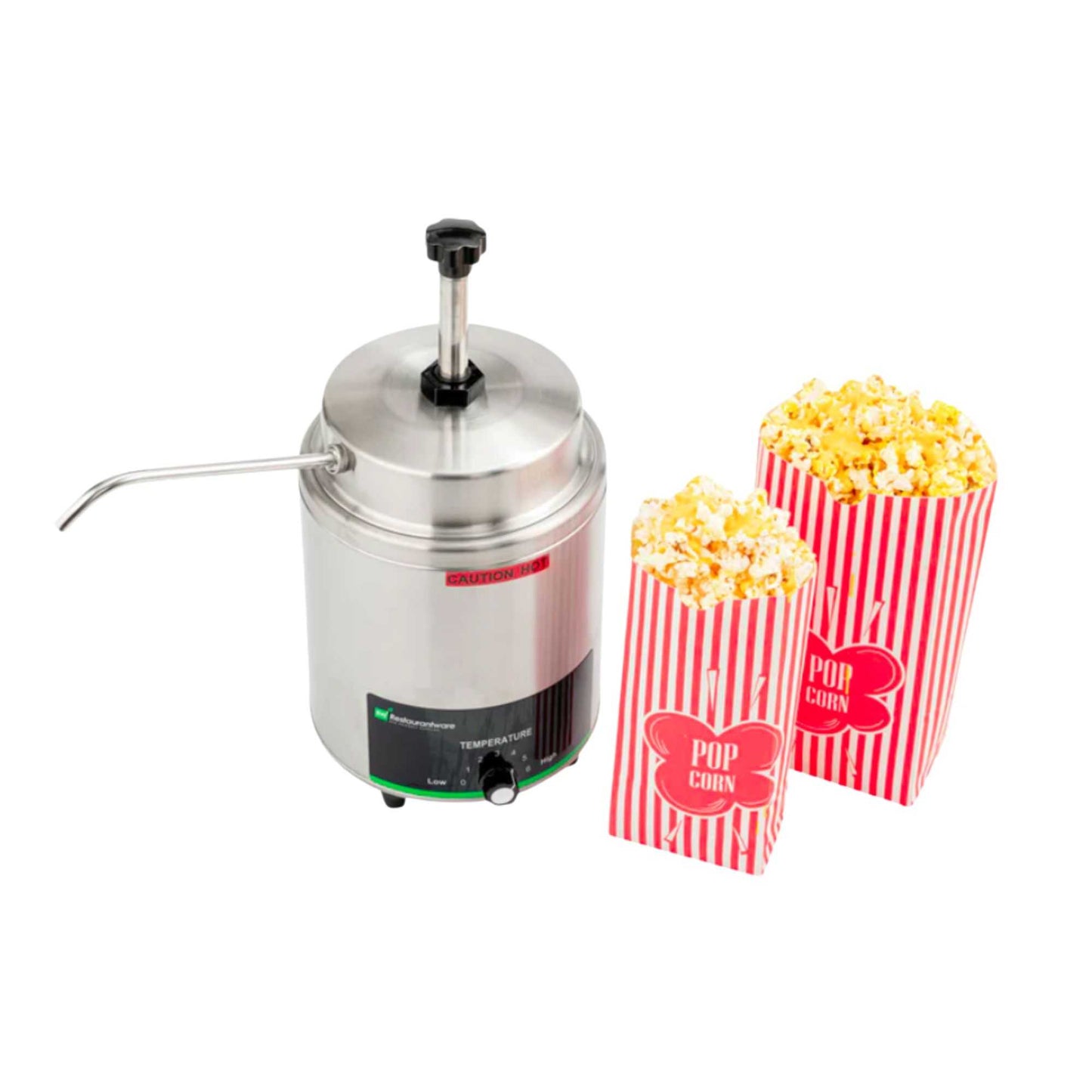 Hi Tek 3.5 qt Stainless Steel Warmer - with Spout, Pump - 1 count box