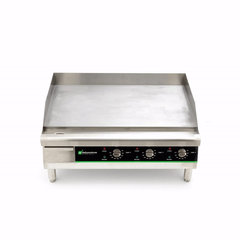 Hi Tek Stainless Steel Electric Countertop Griddle - 208/240V, 3375W-4500W - 30" - 1 count box