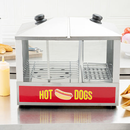 Hi Tek Stainless Steel Hot Dog Steamer - 100 Hot Dogs, 48 Buns - 1 count box