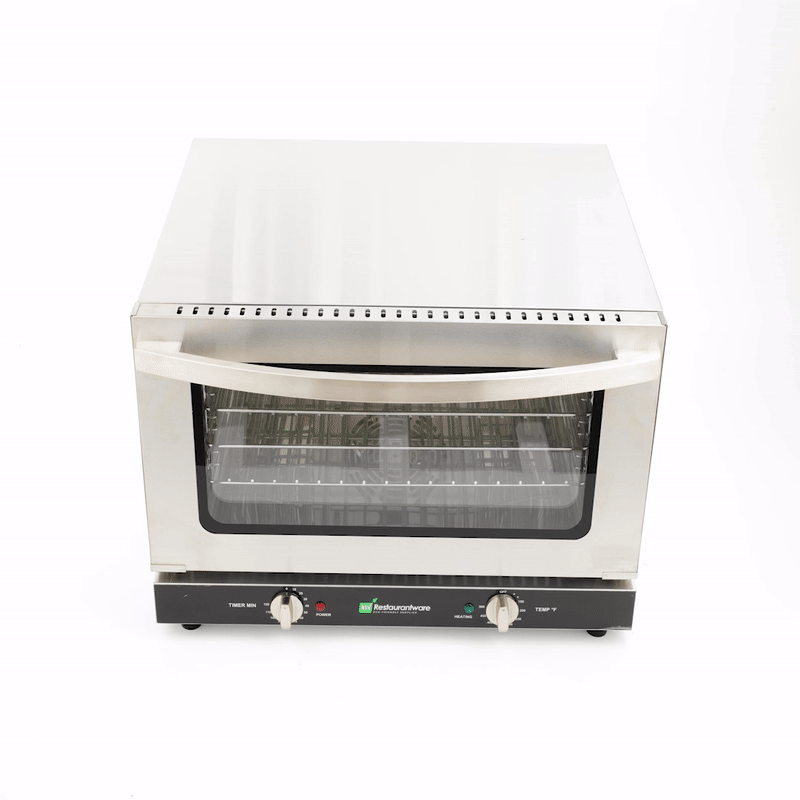 Hi Tek Stainless Steel Half Size Countertop Convection Oven - 120V, 1600W - 1.5 cu ft - 1 count box