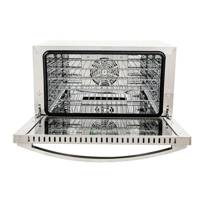 Hi Tek Stainless Steel Half Size Countertop Convection Oven - 120V, 1600W - 1.5 cu ft - 1 count box