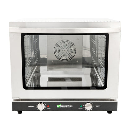 Hi Tek Stainless Steel Half Size Countertop Convection Oven - 208/240V, 2800W - 2.3 cu ft - 1 count box