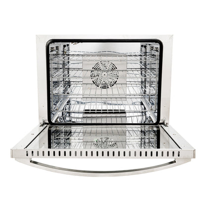 Hi Tek Stainless Steel Half Size Countertop Convection Oven - 208/240V, 2800W - 2.3 cu ft - 1 count box