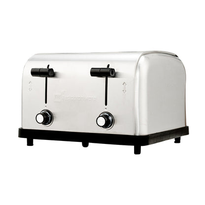 Hi Tek Stainless Steel Commercial Toaster - 4-Slice, 1 1/2" Slots, 120V - 1 count box
