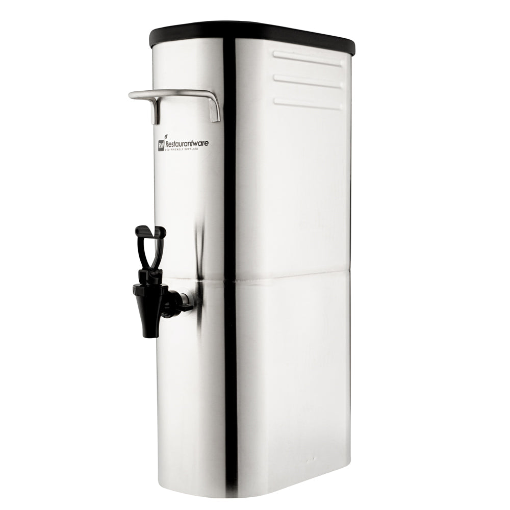 Bev Tek 3 gal Silver 13/0 Stainless Steel Iced Tea Dispenser - 11" x 6 1/2" x 20 3/4" - 1 count box
