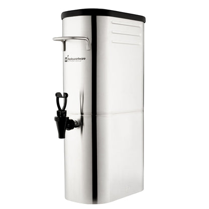 Bev Tek 3 gal Silver 13/0 Stainless Steel Iced Tea Dispenser - 11" x 6 1/2" x 20 3/4" - 1 count box