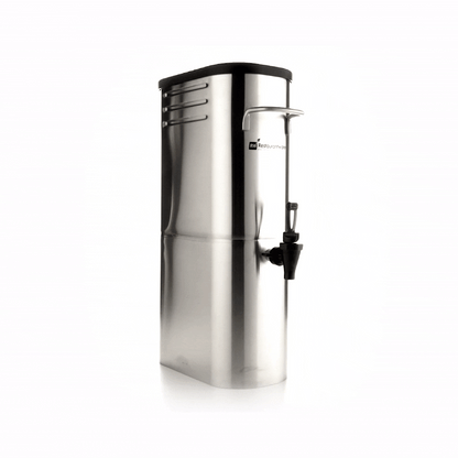 Bev Tek 3 gal Silver 13/0 Stainless Steel Iced Tea Dispenser - 11" x 6 1/2" x 20 3/4" - 1 count box