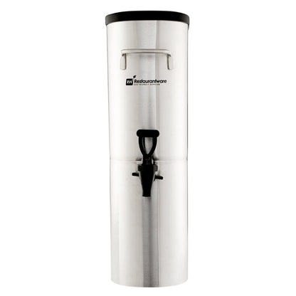Bev Tek 3 gal Silver 13/0 Stainless Steel Iced Tea Dispenser - 11" x 6 1/2" x 20 3/4" - 1 count box