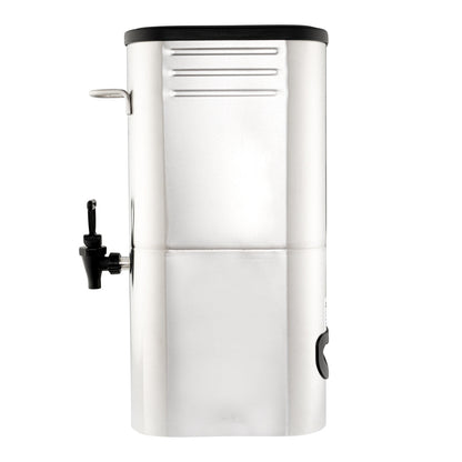 Bev Tek 3 gal Silver 13/0 Stainless Steel Iced Tea Dispenser - 11" x 6 1/2" x 20 3/4" - 1 count box