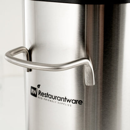 Bev Tek 3 gal Silver 13/0 Stainless Steel Iced Tea Dispenser - 11" x 6 1/2" x 20 3/4" - 1 count box