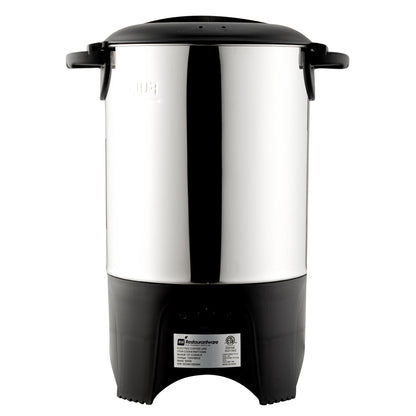Restpresso 150 oz Silver 13/0 Stainless Steel Coffee Urn - 1000W, 30 Cup - 7 1/2" x 7 1/2" x 13 1/2" - 1 count box
