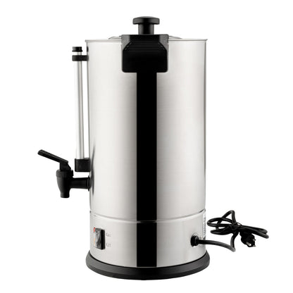 Restpresso 3 gal Silver 13/0 Stainless Steel Coffee Urn - 67 Cup - 8 3/4" x 8 3/4" x 18 3/4" - 1 count box