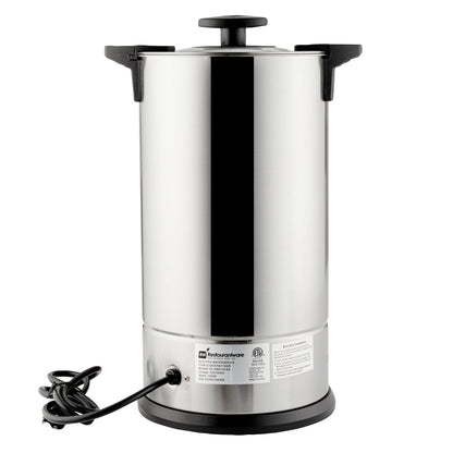 Restpresso 3 gal Silver 13/0 Stainless Steel Coffee Urn - 67 Cup - 8 3/4" x 8 3/4" x 18 3/4" - 1 count box