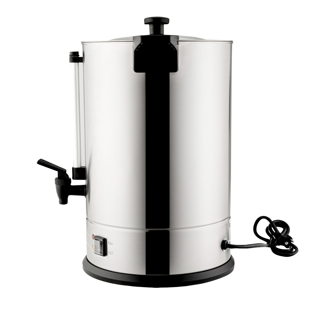 Restpresso 5 gal Silver 13/0 Stainless Steel Coffee Urn - 128 Cup - 11 1/2" x 11 1/2" x 19 1/2" - 1 count box