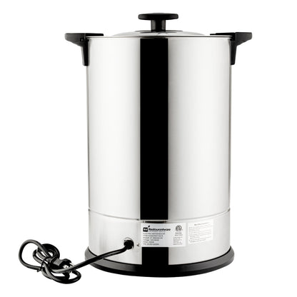 Restpresso 5 gal Silver 13/0 Stainless Steel Coffee Urn - 128 Cup - 11 1/2" x 11 1/2" x 19 1/2" - 1 count box