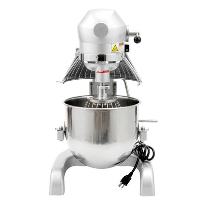 Hi Tek 11 qt Planetary Stand Mixer - Includes Dough Hook, Whisk and Beater, with Safety Guard - 1 count box