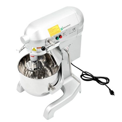 Hi Tek 11 qt Planetary Stand Mixer - Includes Dough Hook, Whisk and Beater, with Safety Guard - 1 count box