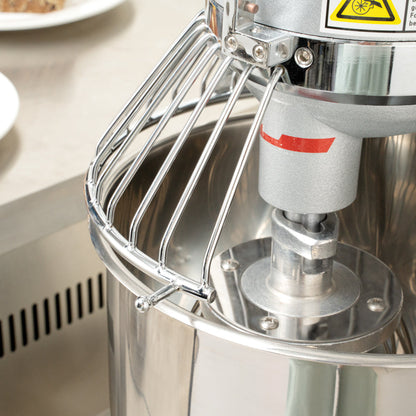 Hi Tek 11 qt Planetary Stand Mixer - Includes Dough Hook, Whisk and Beater, with Safety Guard - 1 count box