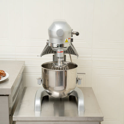 Hi Tek 11 qt Planetary Stand Mixer - Includes Dough Hook, Whisk and Beater, with Safety Guard - 1 count box