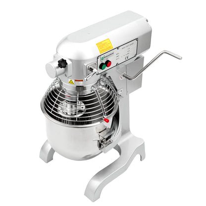 Hi Tek 21 qt Planetary Stand Mixer - Includes Dough Hook, Whisk and Beater, with Safety Guard - 1 count box