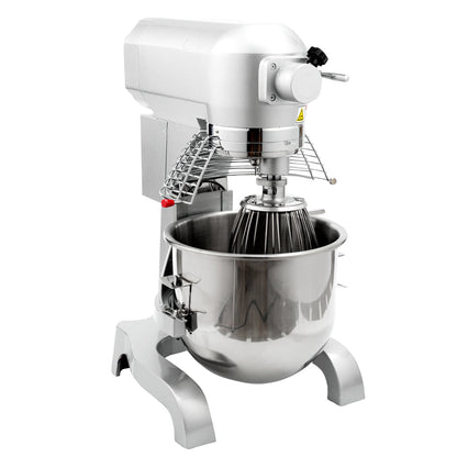 Hi Tek 21 qt Planetary Stand Mixer - Includes Dough Hook, Whisk and Beater, with Safety Guard - 1 count box