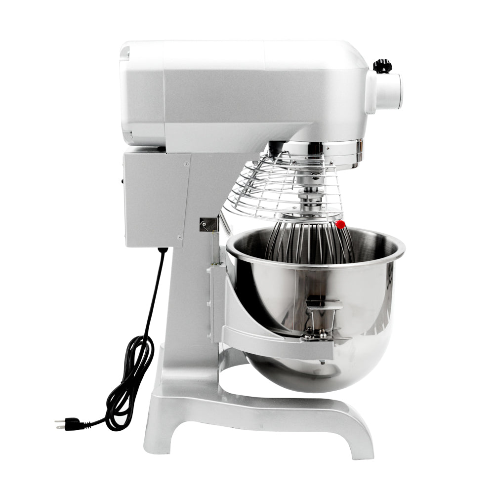 Hi Tek 21 qt Planetary Stand Mixer - Includes Dough Hook, Whisk and Beater, with Safety Guard - 1 count box