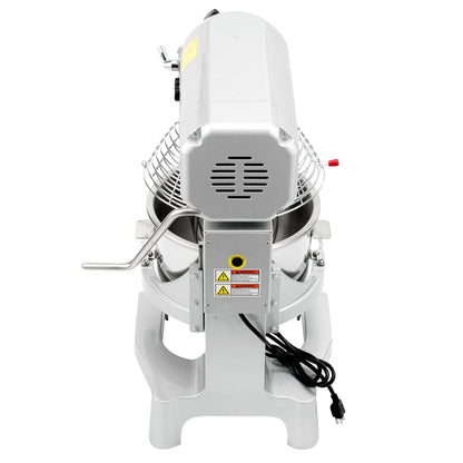 Hi Tek 21 qt Planetary Stand Mixer - Includes Dough Hook, Whisk and Beater, with Safety Guard - 1 count box