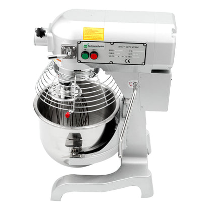 Hi Tek 21 qt Planetary Stand Mixer - Includes Dough Hook, Whisk and Beater, with Safety Guard - 1 count box