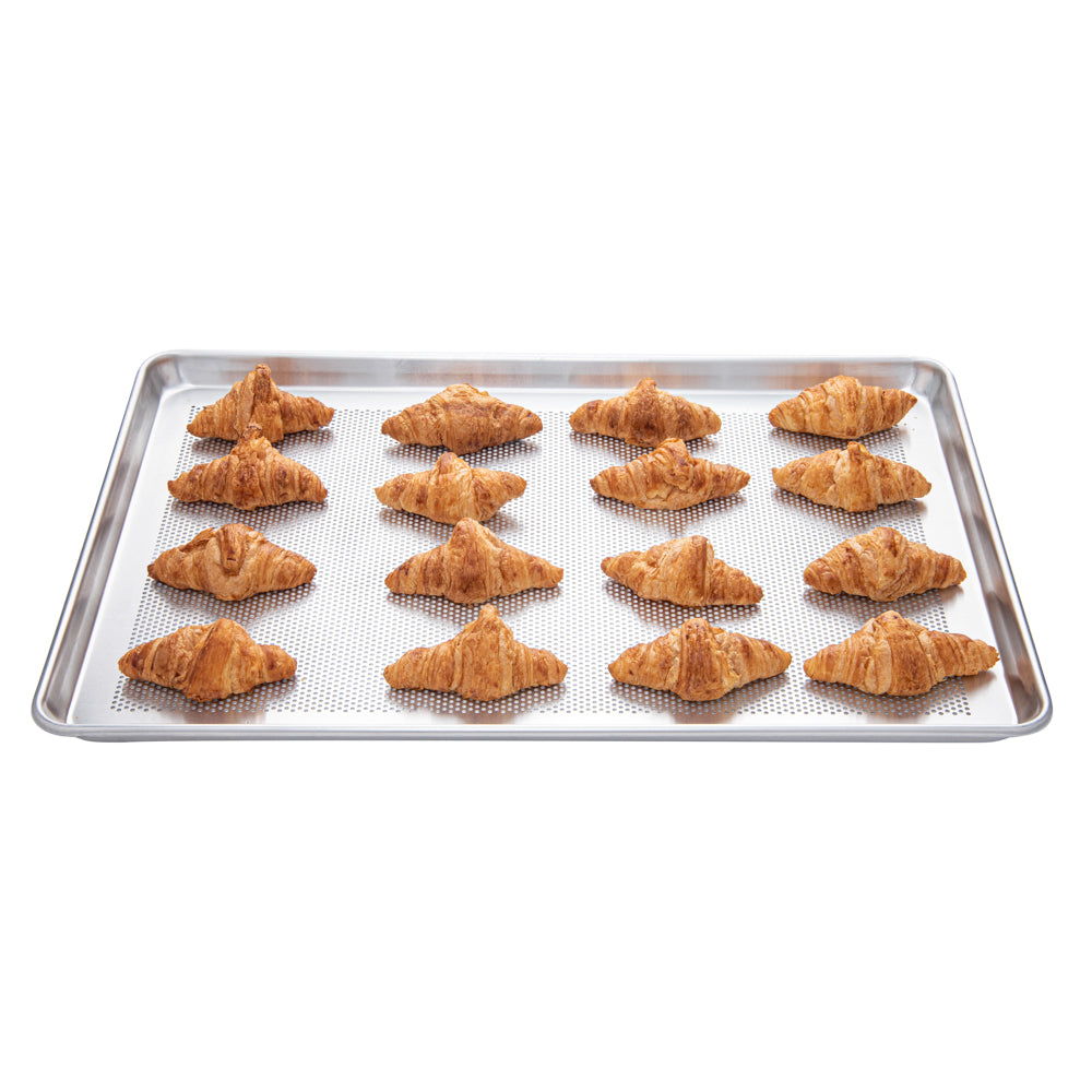 Met Lux Silver Aluminum Full Size Baking Sheet - Perforated - 26" x 18" x 1" - 1 count box