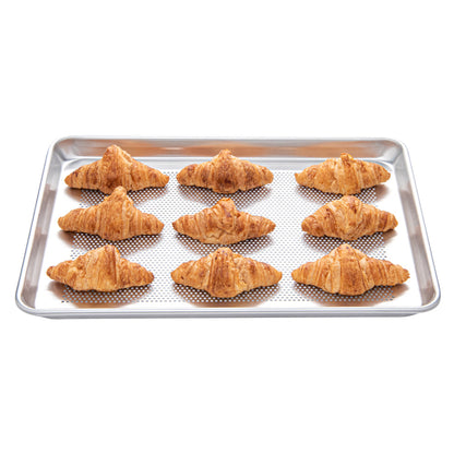 Met Lux Aluminum Half Size Baking Sheet - Perforated - 18" x 13" - 1 count box