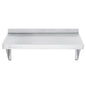 Kitchen Tek 18-Gauge 430 Stainless Steel Solid Wall Shelf - Heavy Duty - 12" x 24" - 1 count box