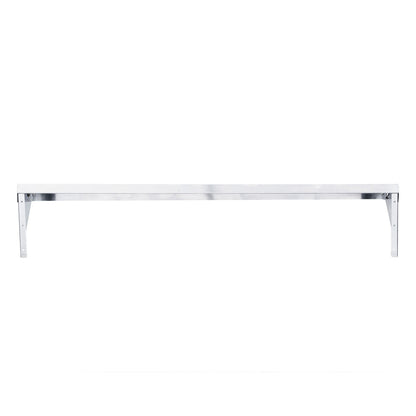 Kitchen Tek 16-Gauge 430 Stainless Steel Solid Wall Shelf - Medium Duty - 12" x 60" - 1 count box