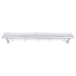 Kitchen Tek 430 Stainless Steel Wall Mounted Pot Rack - with Shelf, 5 Galvanized Hooks - 12" x 60" - 1 count box