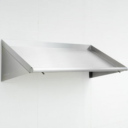 Kitchen Tek 304 Stainless Steel Rack Shelf - Wall Mounted, Slanted - 42" - 1 count box