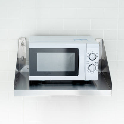 Kitchen Tek 18-Gauge 430 Stainless Steel Microwave Shelf - Heavy Duty - 18" x 24" - 1 count box