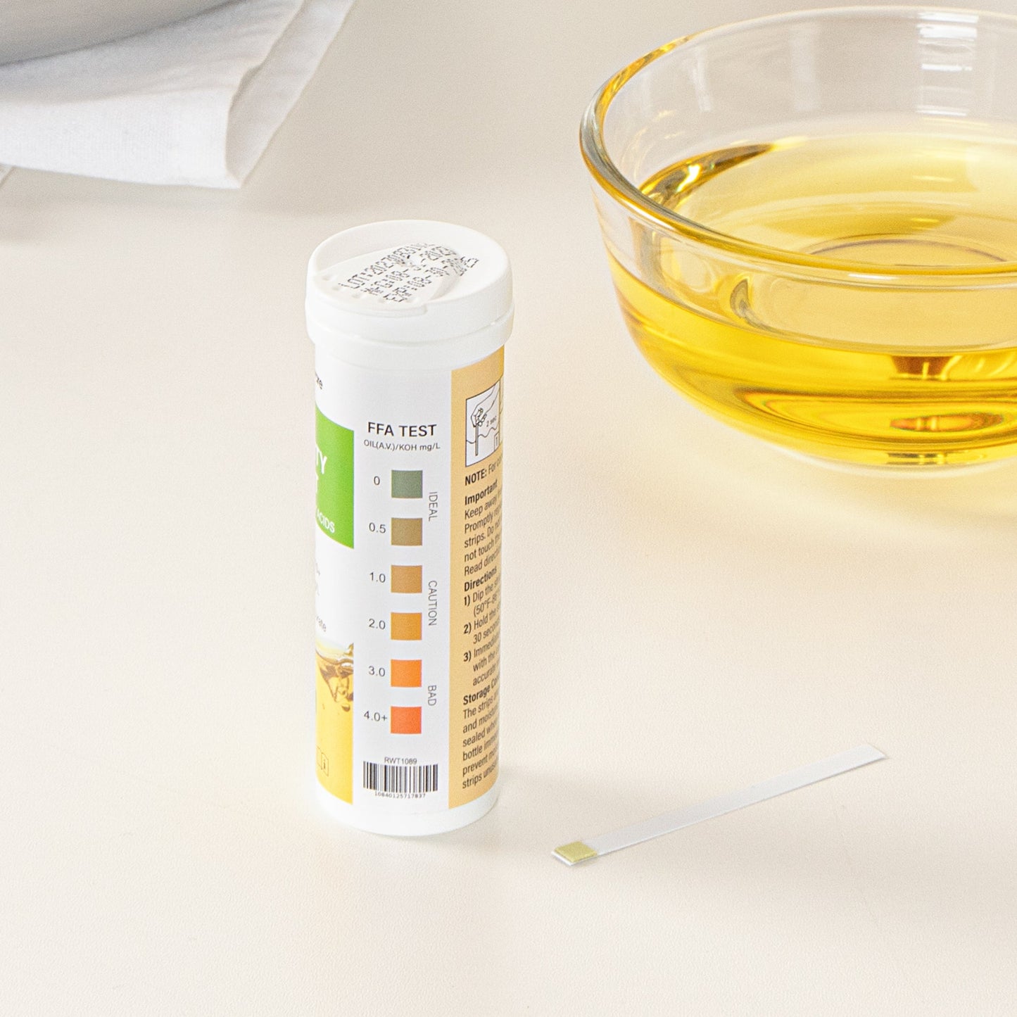 Be Safe Frying Oil Quality Test Strip - Low Range - 100 count box