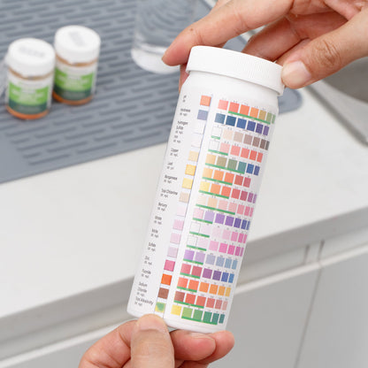 Be Safe 17-in-1 Premium Drinking Water Test Strip - Includes 2 Bacteria Tests - 100 count box