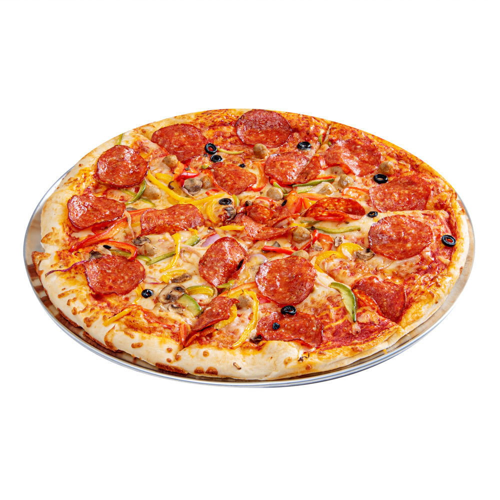 Met Lux Heavy-Duty Coupe Pizza Pan - 18" - 1 count box