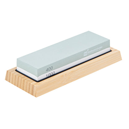 Sensei Whetstone Knife Sharpening Set - 400/1000, Non-Slip Base - 1 count box