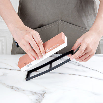 Sensei Whetstone Knife Sharpening Set - 3000/8000, Silicone Holder - 1 count box