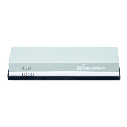 Sensei Whetstone Knife Sharpening Set - 400/1000, Silicone Holder - 1 count box